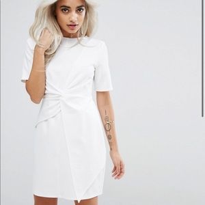 ASOS Petite Skater Dress with Twist Front Size 4